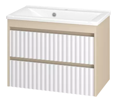 Тумба под раковину Brevita Balaton 75 BAL-06075-03-012Я белый, бежевый