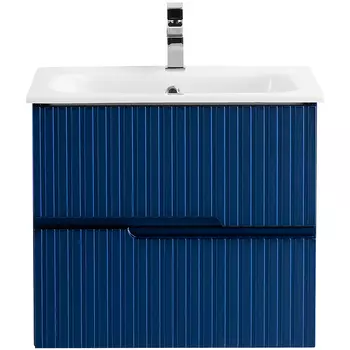 Тумба под раковину Cezares Duet 60 DUET-600-2C-SO-SPF-P синий