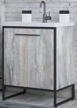 Тумба под раковину Corozo Айрон 70 SD-00000343, черный антик