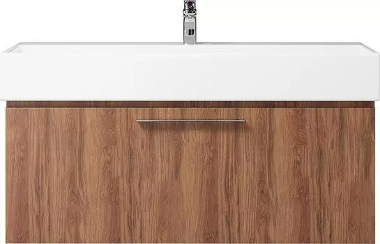 Тумба под раковину Creto Milano 120 5-1393-1394CH, темное дерево