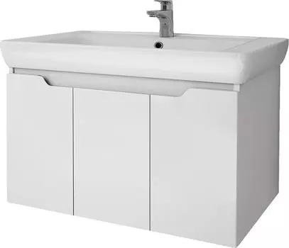 Тумба под раковину Dreja Q Plus (D) 80 99.1003, белый глянец