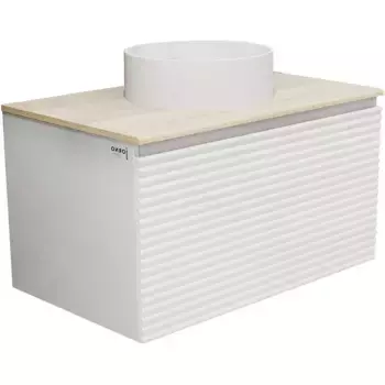 Тумба под раковину Jorno Cossety Coss.01.80/P/W-DG/JR бежевый, белый