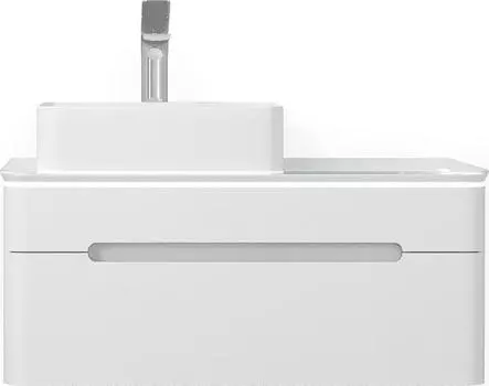 Тумба под раковину Jorno Shine 90 Shi.01.90/P/W подвесная белая