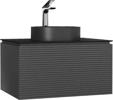 Тумба под раковину Jorno Stone 100 Stn.01.100/P/A/JR, антрацит