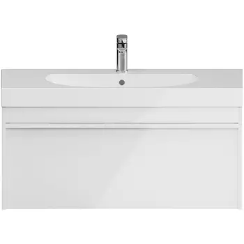 Тумба под раковину Kerama Marazzi Modula 100 MO.100.1+1\WHT подвесная Белая глянцевая