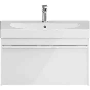 Тумба под раковину Kerama Marazzi Modula 80 MO.80.1+1\WHT подвесная Белая глянцевая