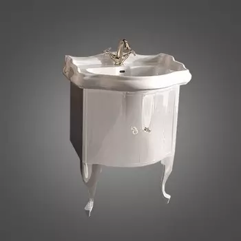 Тумба под раковину Kerasan Retro 7361K5 69 см, белый глянцевый