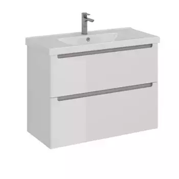 Тумба под раковину Lemark Buno LM04B100T белый, серый