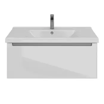 Тумба под раковину Lemark Buno mini LM05BM100T белый, серый