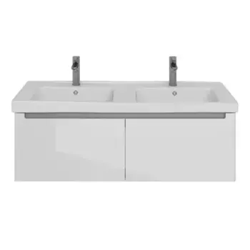 Тумба под раковину Lemark Buno mini LM05BM125T белый, серый