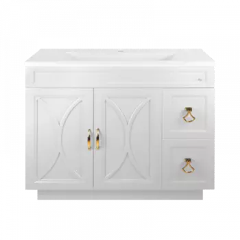 Тумба под раковину Misty Амбра 80 П-Амб0080-011-2Я белый