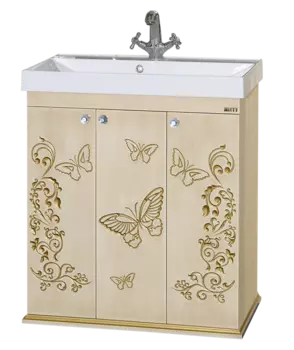 Тумба под раковину Misty Бабочка Л-Баб01075-033Пр 75 см