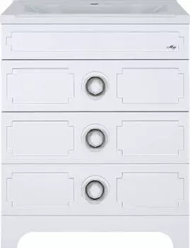 Тумба под раковину Misty Лейла 60 Пр-Лей01060-013Я, белая