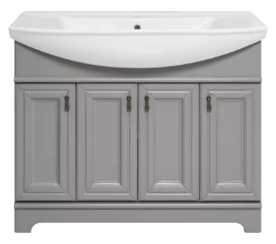 Тумба под раковину Misty Лувр П-Лвр01105-502 серый