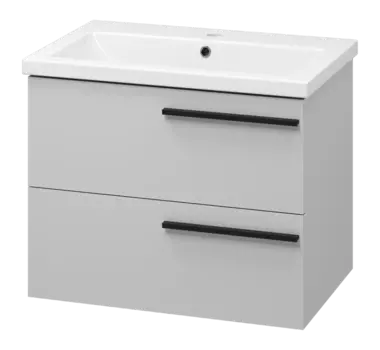 Тумба под раковину Misty Ненси П-Нен-09070-502Я серый