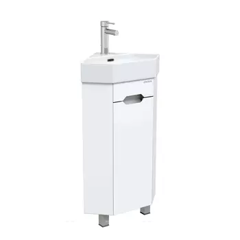 Тумба под раковину Onika Айленд 50 см 103501 глянцевая белая