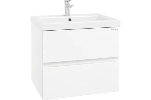 Тумба под раковину Onika Эвада 60 см 106145 белый глянец