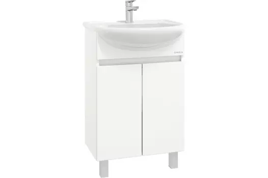 Тумба под раковину Onika Милтон 55 см 105559 белый глянец
