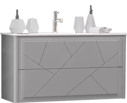 Тумба под раковину Opadiris Луиджи 90 00-00005940, серый матовый