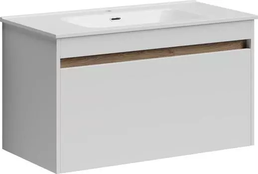 Тумба под раковину Sancos Smart 90 SM90W, белый глянец