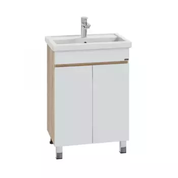 Тумба под раковину СаНта Марс 700409 белый, коричневый