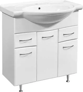 Тумба под раковину Stella Polar Концепт 80 SP-00000128, белый