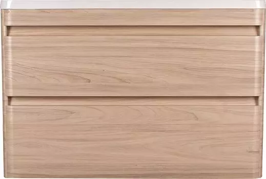 Тумба под раковину Style Line Атлантика 100 ЛС-00000686 Люкс Plus, подвесная, ясень перламутр