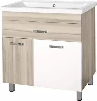 Тумба под раковину Style Line Ориноко 80 бежевый,белый ЛС-00000636
