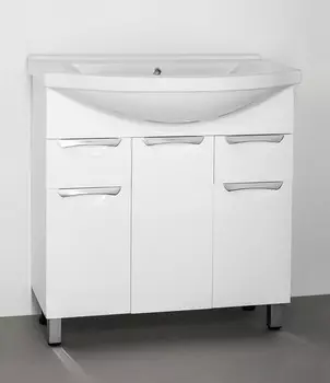 Тумба под раковину Style Line Жасмин 80 белый ЛС-00000038