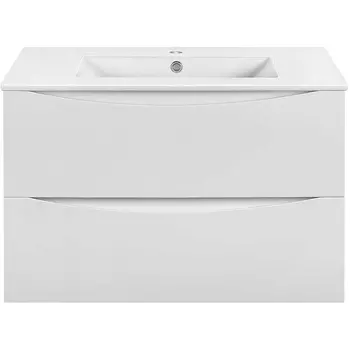 Тумба под раковину Vincea Mia Slim VMC-2MC800S1GW 80 см, белый глянец