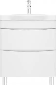 Тумба с раковиной 65 см Am.Pm Like M80-FSX0652-WC0652, белый глянец