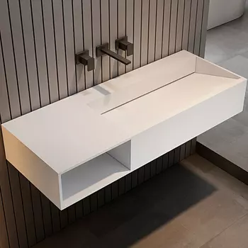 Тумба с раковиной Abber Stein AS2640-1.0 L белый