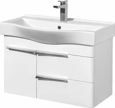 Тумба с раковиной Aquaton Беверли 80 1A2355K0BV010, белый глянец