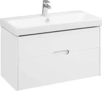 Тумба с раковиной Aquaton Оливия 90 1A2544K0OL010, белый матовый