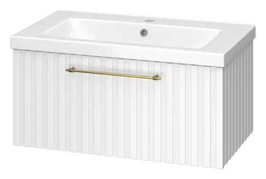 Тумба с раковиной Brevita Alicante 80 УТ000015977 белый