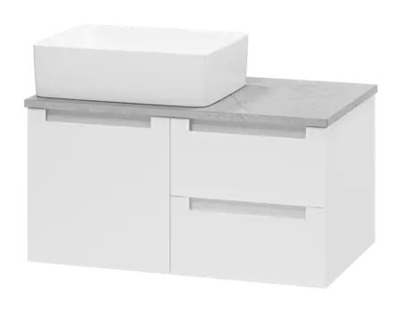 Тумба с раковиной Brevita Cargo УТ000024159 белый