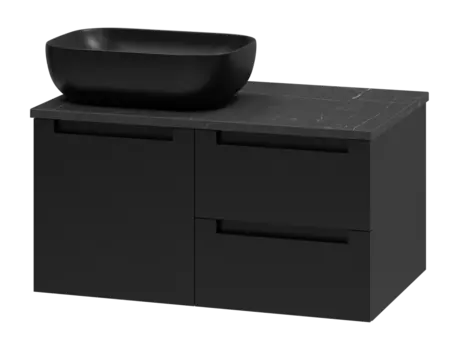 Тумба с раковиной Brevita Cargo УТ000024160 черный