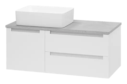 Тумба с раковиной Brevita Cargo УТ000024162 белый