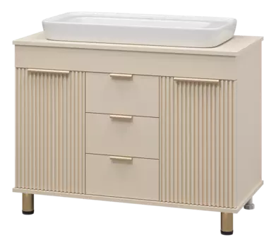 Тумба с раковиной Brevita Enfida 100 УТ000014839 бежевый