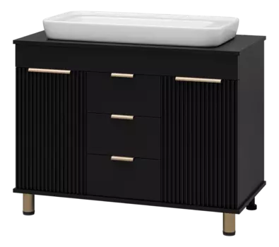 Тумба с раковиной Brevita Enfida 100 УТ000015095 черный