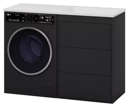 Тумба с раковиной Brevita Grafit 60 УТ000015086 графит