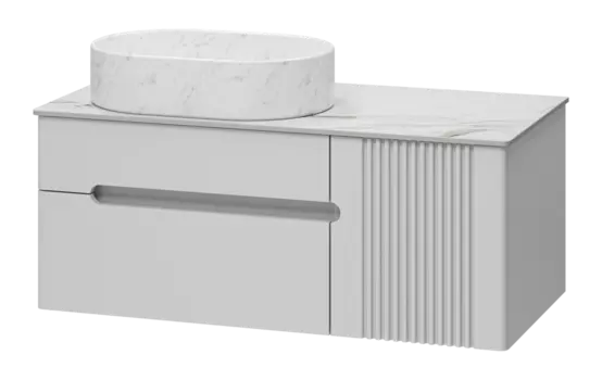 Тумба с раковиной Brevita Pallisandro УТ000025403 серый