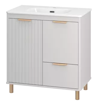 Тумба с раковиной Brevita Risacca УТ000025680 серый