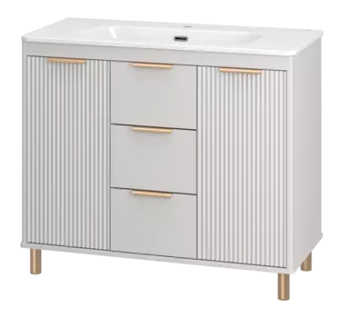 Тумба с раковиной Brevita Risacca УТ000025682 серый