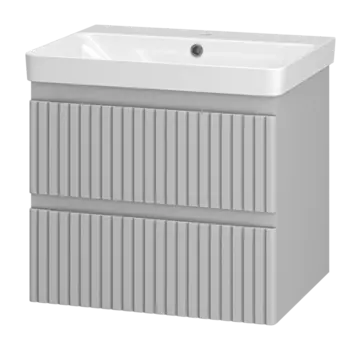 Тумба с раковиной Brevita Victory УТ000025788 серый шелк