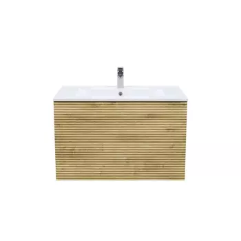 Тумба с раковиной Iddis Bild BIL80V0i95K дуб светлый