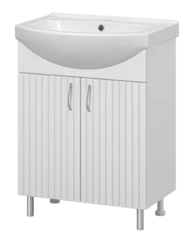 Тумба с раковиной Misty Изео 65 УТ000015761 белый