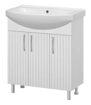 Тумба с раковиной Misty Изео 75 УТ000015763 белый