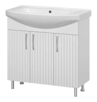 Тумба с раковиной Misty Изео 85 УТ000015764 белый