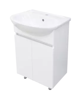 Тумба с раковиной Misty Элегия 55 УТ000008220 белый